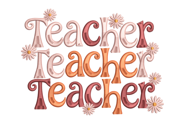 Retro Teacher Flower – Groovy School Review